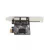 StarTech.com Tarjeta de red Gigabit PCIe de 2 puertos, NIC PCI Express 10/100/1000Mbit/s, doble Realtek RTL8111H, compatible con Windows y Linux, conforme a TAA