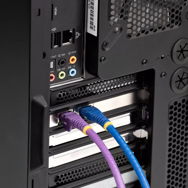 StarTech.com Tarjeta de red Gigabit PCIe de 2 puertos, NIC PCI Express 10/100/1000Mbit/s, doble Realtek RTL8111H, compatible con Windows y Linux, conforme a TAA