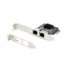 StarTech.com Tarjeta de red Gigabit PCIe de 2 puertos, NIC PCI Express 10/100/1000Mbit/s, doble Realtek RTL8111H, compatible con Windows y Linux, conforme a TAA