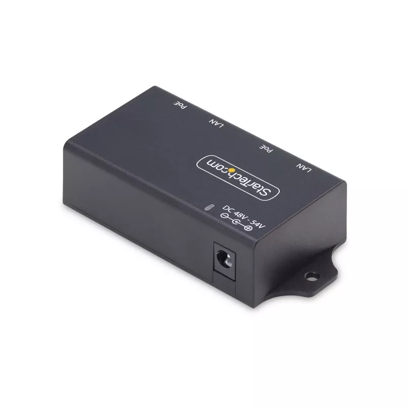 StarTech.com Inyector PoE+ Midspan Gigabit de 2 puertos, 10/100/1000 Mbit/s, PoE+ (802.3af/at), 30W, Ethernet 1 Gbit/s, montaje en pared, Power over Ethernet inline no gestionado