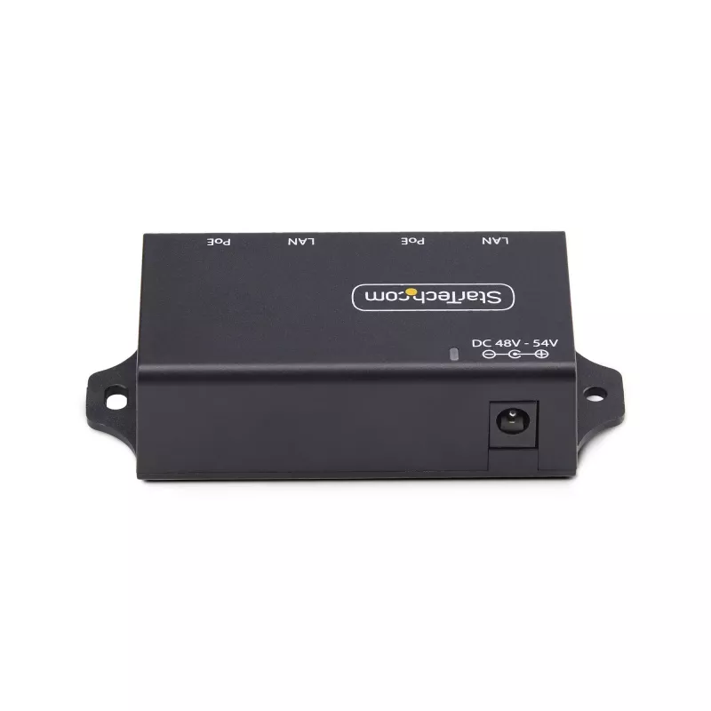 StarTech.com Inyector PoE+ Midspan Gigabit de 2 puertos, 10/100/1000 Mbit/s, PoE+ (802.3af/at), 30W, Ethernet 1 Gbit/s, montaje en pared, Power over Ethernet inline no gestionado