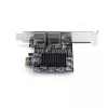 StarTech.com Tarjeta adaptadora de red Gigabit PCIe 5G de 2 puertos, tarjeta LAN PCI Express 5G/2.5G/1G/100M/10M, Realtek RTL8126, Windows y Linux, conforme a TAA