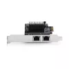 StarTech.com Tarjeta adaptadora de red Gigabit PCIe 5G de 2 puertos, tarjeta LAN PCI Express 5G/2.5G/1G/100M/10M, Realtek RTL8126, Windows y Linux, conforme a TAA