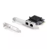 StarTech.com Tarjeta adaptadora de red Gigabit PCIe 5G de 2 puertos, tarjeta LAN PCI Express 5G/2.5G/1G/100M/10M, Realtek RTL8126, Windows y Linux, conforme a TAA