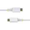StarTech.com Cable HDMI High Speed Premium Certified de 10ft (3 m), 4K 60Hz/1440p 144Hz, HDR10/HDCP 2.2/ARC, 18Gbps, Cable HDMI 2.0 UHD para TV/Monitor/Pantalla, Funda TPE, Blanco