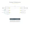 StarTech.com Cable HDMI High Speed Premium Certified de 10ft (3 m), 4K 60Hz/1440p 144Hz, HDR10/HDCP 2.2/ARC, 18Gbps, Cable HDMI 2.0 UHD para TV/Monitor/Pantalla, Funda TPE, Blanco