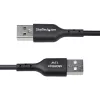 StarTech.com Cable de carga USB-A a USB-C de 2 m, carga y sincronización, 3A, USB 2.0, funda de TPE - cable de carga USB negro