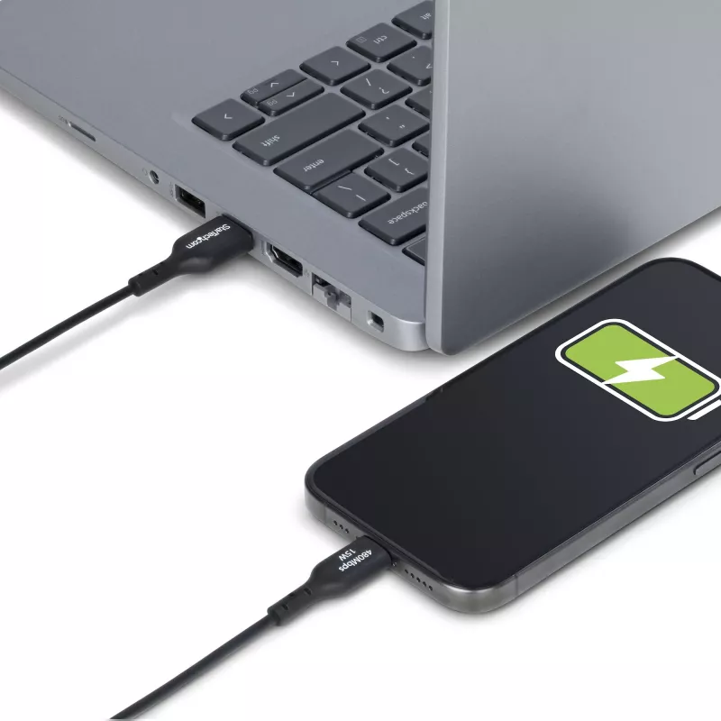 StarTech.com Cable de carga USB-A a USB-C de 2 m, carga y sincronización, 3A, USB 2.0, funda de TPE - cable de carga USB negro