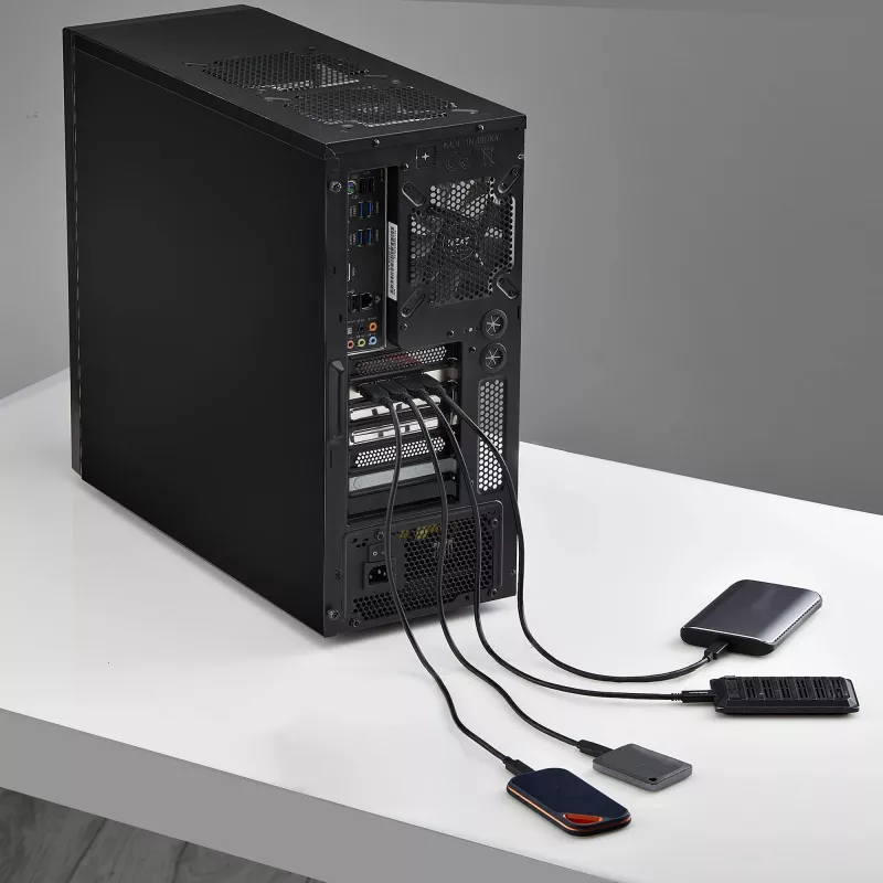 StarTech.com Tarjeta PCIe USB-A de 4 puertos, USB 3.2 10 Gbit/s, tarjeta de expansión PCI Express 3.0, 4x controlador USB independiente, Windows/Linux/macOS, conforme a TAA