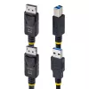 StarTech.com Cable KVM DisplayPort y USB 5Gbps de 3 m (10 ft), 4K 60Hz, cable combo DP 1.2/USB 3.0 universalmente compatible para switches KVM