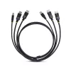 StarTech.com Cable KVM Dual DisplayPort y USB 5 Gbit/s de 1,8 m, 4K 60 Hz, universalmente compatible, cable combo DP 1.2/USB 3.0 para switches KVM de doble monitor