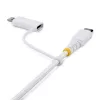 StarTech.com Cable de carga USB-C 2 en 1 resistente de 2 m (6 ft) con adaptador Lightning, 30W/60W (3A), certificado Apple MFi, cable de carga USB-C trenzado para iPhone/iPad/Android