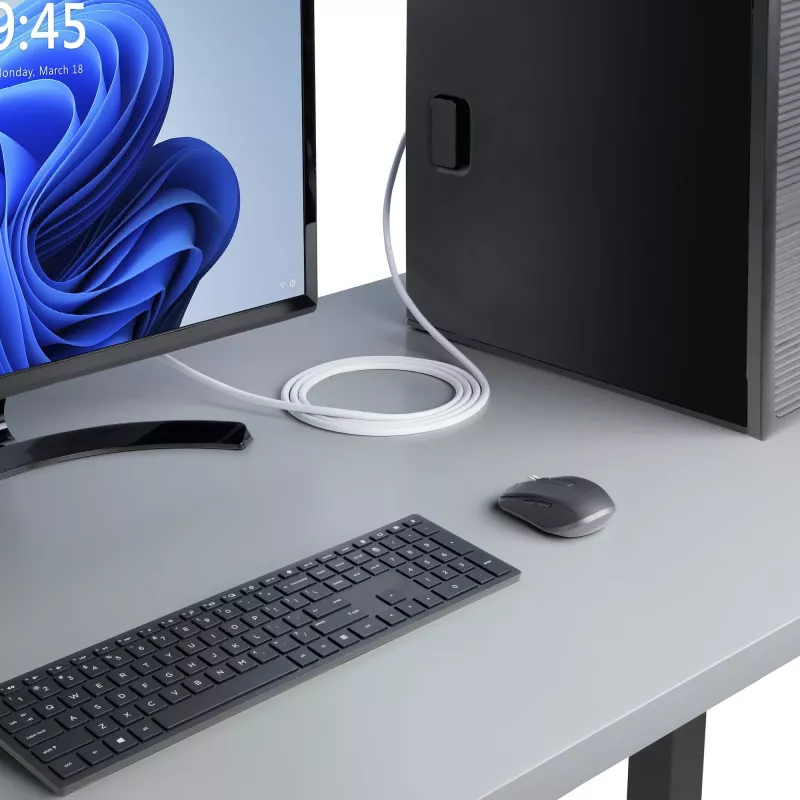 StarTech.com Cable DisplayPort 1.2 certificado por VESA blanco de 1,8 m, 4K 60Hz, 21,6 Gbit/s, conectores DP con bloqueo, cable DisplayPort DP 1.2, cable DP para monitor, M/M