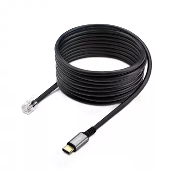 StarTech.com UR9-HEADSET-ADAPTER Adaptador de cable USB-C RJ-9 negro