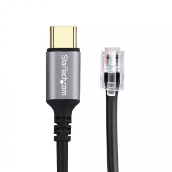 StarTech.com UR9-HEADSET-ADAPTER Adaptador de cable USB-C RJ-9 negro