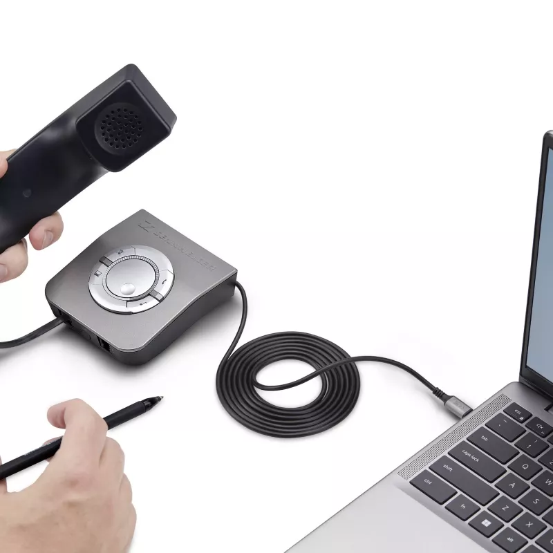 StarTech.com UR9-HEADSET-ADAPTER Adaptador de cable USB-C RJ-9 negro