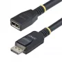 StarTech.com Cable de extensión DisplayPort 1.4 de 3 m, cable port-saver DP 1.4, 8K 60Hz, cable de extensión DP macho a DP hembra, cable de extensión DisplayPort, funda de TPE, macho/hembra