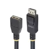 StarTech.com Cable de extensión DisplayPort 1.4 de 3 m, cable port-saver DP 1.4, 8K 60Hz, cable de extensión DP macho a DP hembra, cable de extensión DisplayPort, funda de TPE, macho/hembra