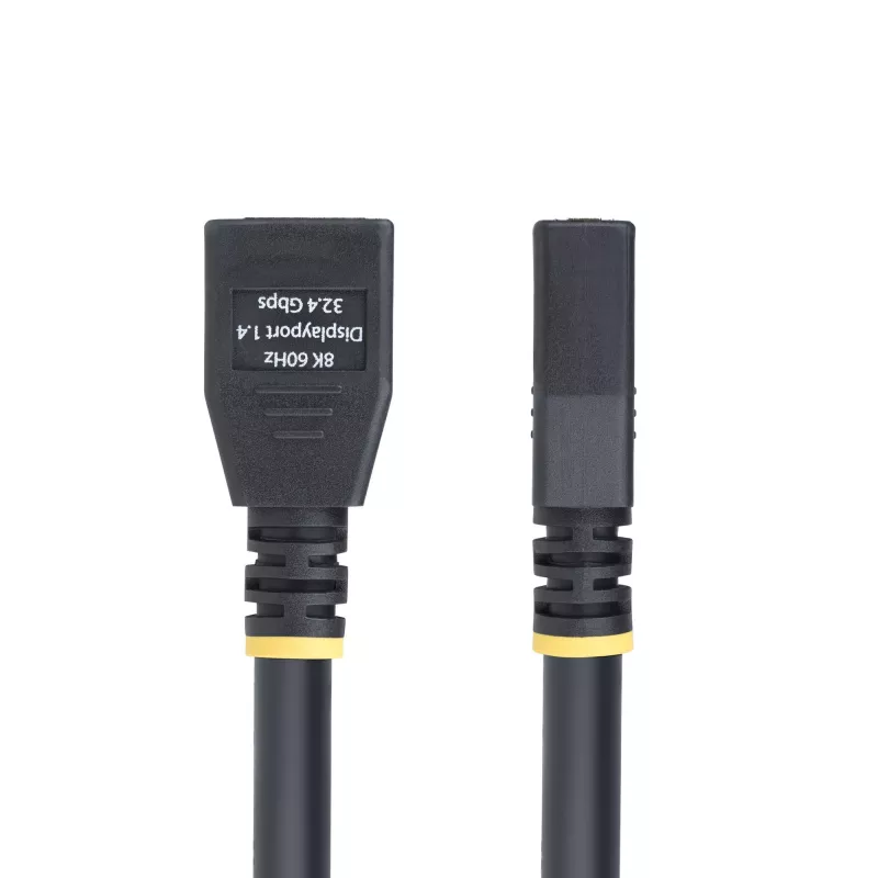 StarTech.com Cable de extensión DisplayPort 1.4 de 3 m, cable port-saver DP 1.4, 8K 60Hz, cable de extensión DP macho a DP hembra, cable de extensión DisplayPort, funda de TPE, macho/hembra