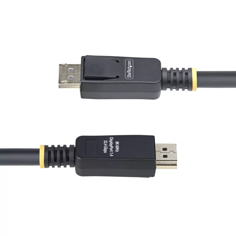 StarTech.com Cable de extensión DisplayPort 1.4 de 3 m, cable port-saver DP 1.4, 8K 60Hz, cable de extensión DP macho a DP hembra, cable de extensión DisplayPort, funda de TPE, macho/hembra