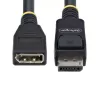 StarTech.com Cable de extensión DisplayPort 1.4 de 3 m, cable port-saver DP 1.4, 8K 60Hz, cable de extensión DP macho a DP hembra, cable de extensión DisplayPort, funda de TPE, macho/hembra