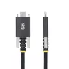 StarTech.com Cable de carga USB-C de 3 m (10 ft), duradero y ultraflexible, bloqueo lateral con tornillo, 240W (5A) PD EPR, cable de carga para portátil USB 2.0, certificado USB-IF, cable de carga USB-C resistente