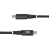 StarTech.com Cable de carga USB-C de 3 m (10 ft), duradero y ultraflexible, bloqueo lateral con tornillo, 240W (5A) PD EPR, cable de carga para portátil USB 2.0, certificado USB-IF, cable de carga USB-C resistente