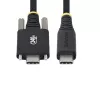 StarTech.com Cable de carga USB-C de 3 m (10 ft), duradero y ultraflexible, bloqueo lateral con tornillo, 240W (5A) PD EPR, cable de carga para portátil USB 2.0, certificado USB-IF, cable de carga USB-C resistente