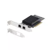 StarTech.com Tarjeta de red Ethernet PCIe 10Gb de 2 puertos, tarjeta de interfaz de red 10GbE, chipset Broadcom BCM57416, doble RJ45 10GBase-T/Gigabit, tarjeta NIC, TAA