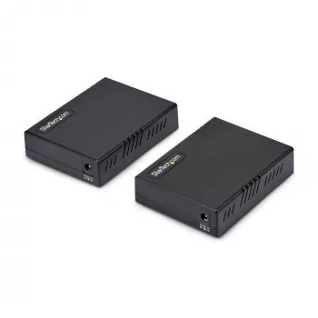 StarTech.com Kit extensor Ethernet VDSL2 sobre par de hilos, alcance de hasta 0,6 millas (1 km), repetidor LAN sobre línea telefónica/CAT5e/CAT6, hasta 300 Mbit/s, reemplazo de 110VDSLEXTEU – TAA