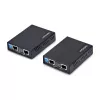 StarTech.com Kit extensor Ethernet VDSL2 sobre par de hilos, alcance de hasta 0,6 millas (1 km), repetidor LAN sobre línea telefónica/CAT5e/CAT6, hasta 300 Mbit/s, reemplazo de 110VDSLEXTEU – TAA