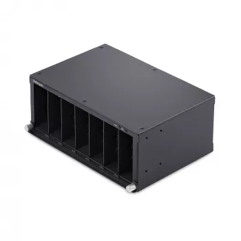 StarTech.com Chasis para conversores de medios no gestionado de 7 ranuras para la serie MCM Media Converter, aislamiento total de potencia, refrigeración activa, montaje en rack de 10