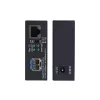 StarTech.com Conversor de medios Gigabit Ethernet de cobre a fibra, SM LC, 20 km, 10/100/1000 Mbit/s, RJ45 a LC, metal completo, 9K Jumbo Frames, conforme a TAA