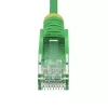 StarTech.com Cable Ethernet CAT6 delgado verde de 1,5 m, protección de pestaña, 100 W PoE, UTP, LSZH, 28AWG hilo de cobre puro, cable de red patch RJ45 delgado con alivio de tensión, probado individualmente