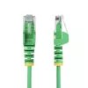 StarTech.com Cable Ethernet CAT6 delgado verde de 2,5 m, protección de pestaña, 100W PoE, UTP, LSZH, 28AWG hilo de cobre desnudo puro, cable de red patch RJ45 delgado con alivio de tensión, probado individualmente