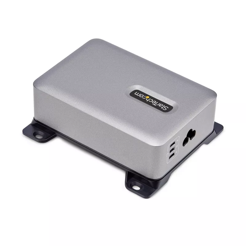 StarTech.com Cargador USB-C multipuerto de 4 puertos, 240W total, puerto individual 140W EPR, PD 3.1, puertos con fijación por tornillo, salas de conferencias, soporte incl. para montaje en superficie