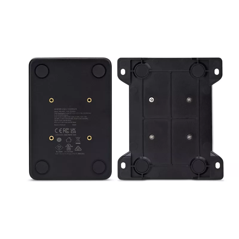 StarTech.com Cargador USB-C multipuerto de 4 puertos, 240W total, puerto individual 140W EPR, PD 3.1, puertos con fijación por tornillo, salas de conferencias, soporte incl. para montaje en superficie