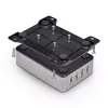 StarTech.com Cargador USB-C multipuerto de 4 puertos, 240W total, puerto individual 140W EPR, PD 3.1, puertos con fijación por tornillo, salas de conferencias, soporte incl. para montaje en superficie