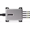 StarTech.com Cargador USB-C multipuerto de 4 puertos, 240W total, puerto individual 140W EPR, PD 3.1, puertos con fijación por tornillo, salas de conferencias, soporte incl. para montaje en superficie