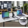 StarTech.com Cargador USB-C multipuerto de 4 puertos, 240W total, puerto individual 140W EPR, PD 3.1, puertos con fijación por tornillo, salas de conferencias, soporte incl. para montaje en superficie