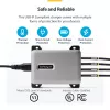 StarTech.com Cargador USB-C multipuerto de 4 puertos, 240W total, puerto individual 140W EPR, PD 3.1, puertos con fijación por tornillo, salas de conferencias, soporte incl. para montaje en superficie