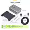 StarTech.com Cargador USB-C multipuerto de 4 puertos, 240W total, puerto individual 140W EPR, PD 3.1, puertos con fijación por tornillo, salas de conferencias, soporte incl. para montaje en superficie