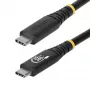 StarTech.com Cable USB4 de 2 m (6 ft), 20 Gbit/s, cable USB-C certificado USB-IF, 240 W PD EPR, 4K 120 Hz DP 1.4, funda TPE, cable USB-C negro