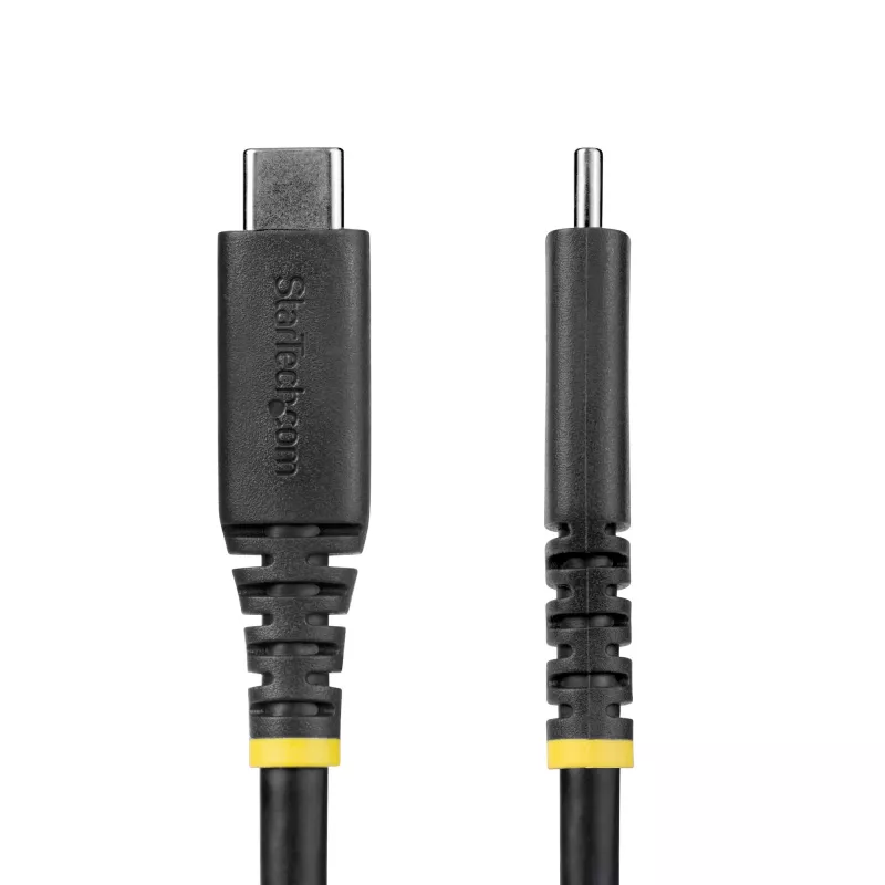 StarTech.com Cable USB4 de 2 m (6 ft), 20 Gbit/s, cable USB-C certificado USB-IF, 240 W PD EPR, 4K 120 Hz DP 1.4, funda TPE, cable USB-C negro
