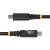 StarTech.com Cable USB4 de 2 m (6 ft), 20 Gbit/s, cable USB-C certificado USB-IF, 240 W PD EPR, 4K 120 Hz DP 1.4, funda TPE, cable USB-C negro