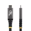 StarTech.com Cable USB4 de 1 m, 80Gbit/s, cable USB-C certificado USB-IF, 240W PD, 8K 120Hz/4K 240Hz DP2.1 DP80, funda TPE, compatible con Thunderbolt 4 – cable USB-C negro