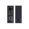 StarTech.com Convertidor de medios Gigabit Ethernet de cobre a fibra óptica, SM LC, 40 km, 10/100/1000 Mbit/s, RJ45 a LC, metal completo, tramas jumbo de 9K, conforme TAA