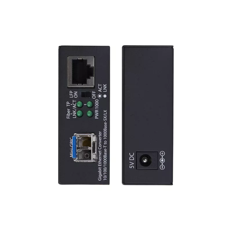 StarTech.com Convertidor de medios Gigabit Ethernet de cobre a fibra óptica, SM LC, 40 km, 10/100/1000 Mbit/s, RJ45 a LC, metal completo, tramas jumbo de 9K, conforme TAA