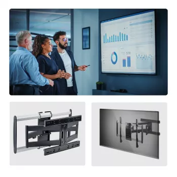 StarTech.com Soporte de pared para TV ultrafino y articulado para pantallas planas de hasta 65