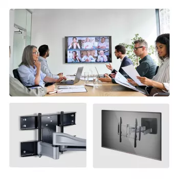 StarTech.com Soporte de pared para TV giratorio reforzado para pantallas planas de hasta 100